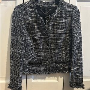 JCrew Jacket
Fringe all around the edge. Note the bead work in photo 4!